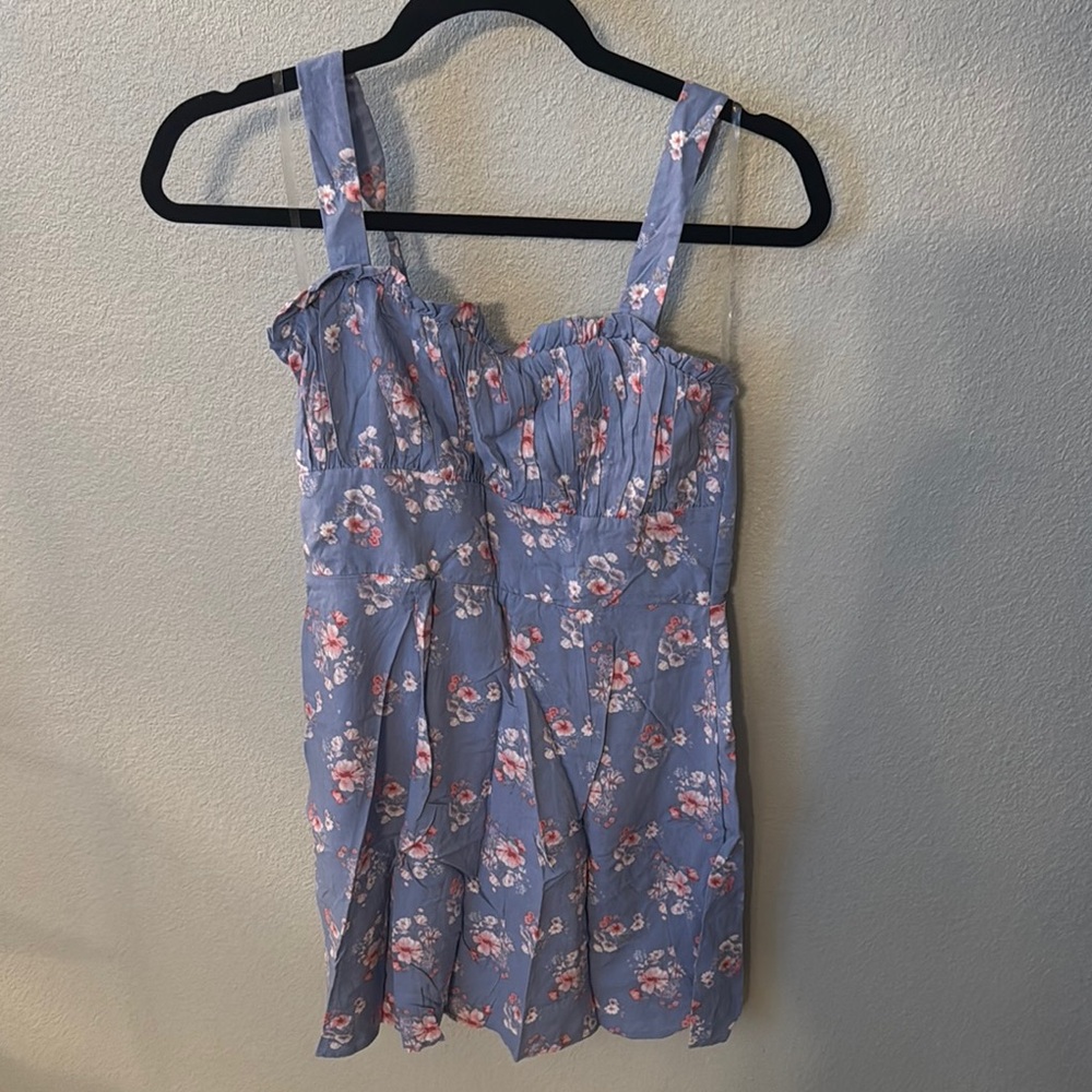 Floral Blue Dress